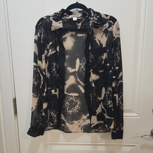 Karl Lagerfeld Tops - RARE Archive 2004 Karl Lagerfeld x H&M 100% SILK Blouse Sz 10 Collector's Piece